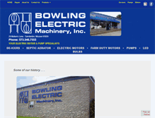 Tablet Screenshot of bowlingelectric.com